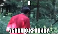 я убиваю крапиву