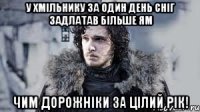 У Хмільнику за один день сніг задлатав більше ям чим дорожніки за цілий рік!