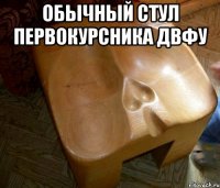 обычный стул первокурсника ДВФУ 