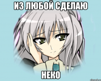 из любой сделаю неко