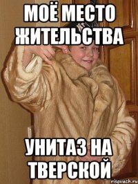 Моё место жительства Унитаз на Тверской