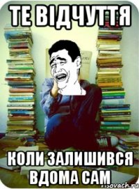 те відчуття коли залишився вдома сам