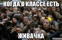 когда в классе есть ЖИВАЧКА