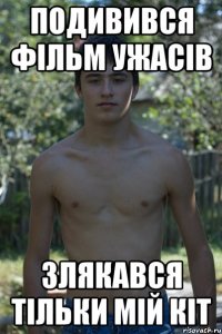 ПОДИВИВСЯ ФІЛЬМ УЖАСІВ ЗЛЯКАВСЯ ТІЛЬКИ МІЙ КІТ