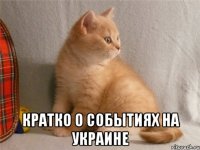  кратко о событиях на украине