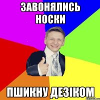 Завонялись носки пшикну дезіком