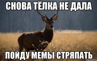 Снова Тёлка не дала пойду мемы стряпать
