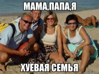 Мама,Папа,Я Хуёвая семья