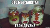Это мы, запятая Твои друзья