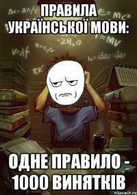 правила української мови: одне правило - 1000 винятків