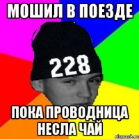 мошил в поезде пока проводница несла чай