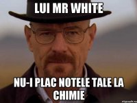 lui Mr White nu-i plac notele tale la chimie