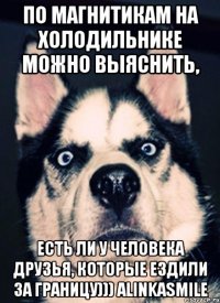 По магнитикам на холодильнике можно выяснить, есть ли у человека друзья, которые ездили за границу))) alinkaSmile