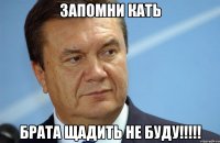 Запомни Кать БРАТА ЩАДИТЬ НЕ БУДУ!!!!!