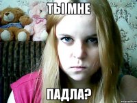ты мне падла?