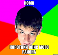 кома короткий опис мого района