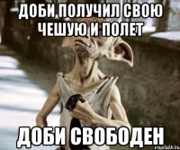 доби получил свою чешую и полет доби свободен