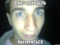 в нас одна цель нахуяриться
