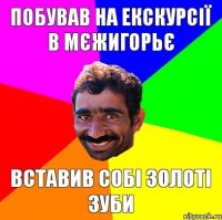 Побував на екскурсії в Мєжигорьє Вставив собі золоті зуби