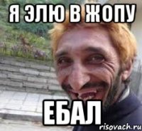 Я Элю в жопу ебал