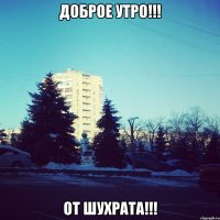 Доброе утро!!! От Шухрата!!!