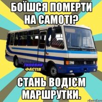 Боїшся померти на самоті? Стань водієм маршрутки.