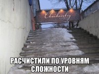 расчистили по уровням сложности