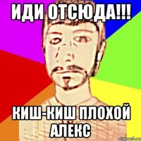 ИДИ ОТСЮДА!!! КИШ-КИШ ПЛОХОЙ АЛЕКС