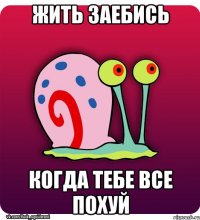 жить заебись когда тебе все похуй