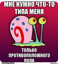 Мне нужно что-то типа меня только противоположного пола