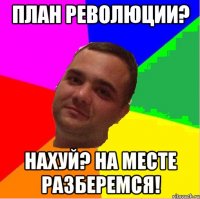 План революции? Нахуй? На месте разберемся!