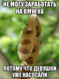Не могу заработать на BMW X6 потому что девушки уже насосали