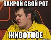 ЗАКРОЙ СВОЙ РОТ ЖИВОТНОЕ