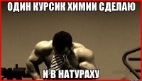 ОДИН КУРСИК ХИМИИ СДЕЛАЮ И В НАТУРАХУ
