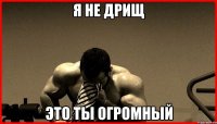 Я НЕ ДРИЩ ЭТО ТЫ ОГРОМНЫЙ