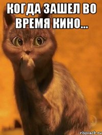 Когда зашел во время кино... 