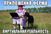 Приложения ФЕРМА виртуальная реальность