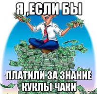 Я ,если бы Платили за знание куклы Чаки
