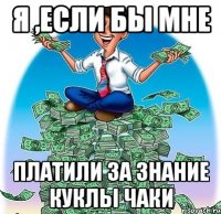 Я ,если бы мне платили за знание куклы Чаки