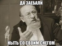 да заебали ныть со своим снегом
