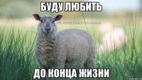 буду любить до конца жизни