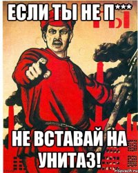 ЕСЛИ ТЫ НЕ П*** НЕ ВСТАВАЙ НА УНИТАЗ!