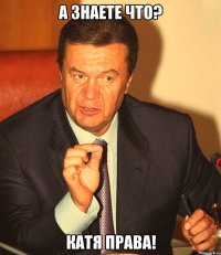 А знаете что? Катя права!