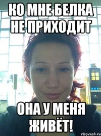 ко мне белка не приходит она у меня живёт!