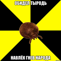 Обидел тыродь Навлёк гнев народа