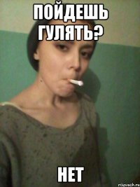 Пойдешь гулять? нет