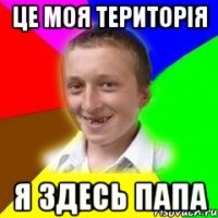 це моя територія я здесь папа