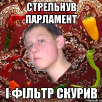 стрельнув парламент і фільтр скурив
