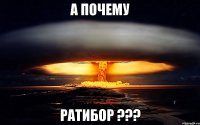 А ПОЧЕМУ РАТИБОР ???