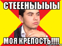 СТЕЕЕНЫЫЫЫ МОЯ КРЕПОСТЬ!!!!